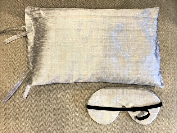 Organic Buckwheat Pillow With Silk Dupioni Pillow Case And Etsy