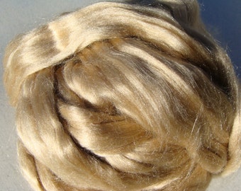 Luxury Natural Gold Muga Silk 2 ounces Spin Card Felt