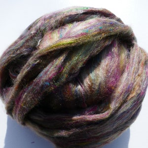 NUEVO Color Combos Mejores Precios de Carded Sari Fibra Roving Forma 4 Onzas Tan Suave