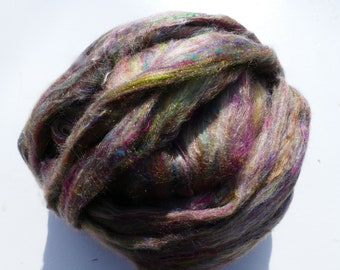 NEW Color Combos Best Prices Of Carded Sari Fiber Roving Form 4 Ounces So Soft