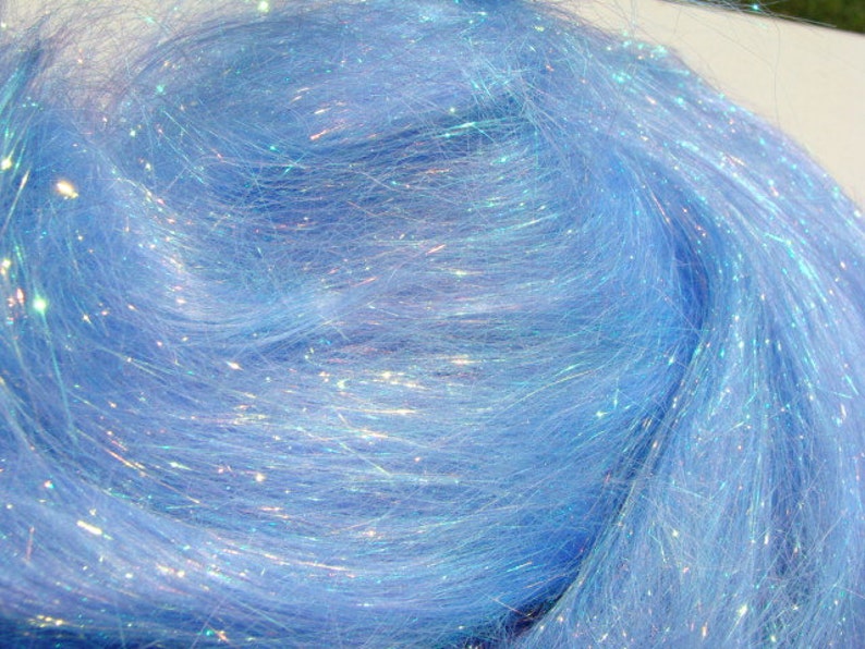 LOWEST PRICE Angelina Fiber Cobalt Sparkle Color 1 Ounce Heat Bondable image 2