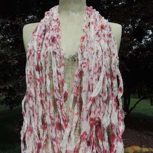Price Reduced Buy 3 Get 1 Free Pure Silk Chiffon Ribbon Tie Dyed  60 To 70 Yards Very Soft Soft And Vibrant