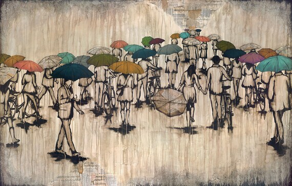 Pareja caminando bajo la lluvia tomados de la mano Gallery - Etsy México Pareja caminando bajo la lluvia tomados de la mano Gallery - Etsy México
