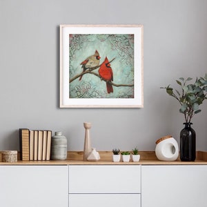 Shadow of Your Wings Limited Edition Giclée, Cardinal Painting image 3