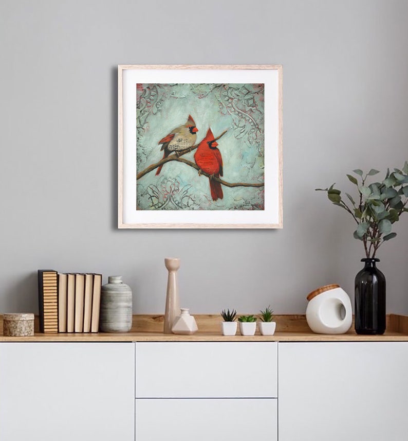 Shadow of Your Wings Limited Edition Giclée, Cardinal Painting image 3