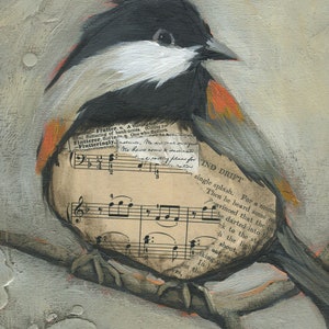 Three Chickadees, Limited Edition Giclée on Paper image 4