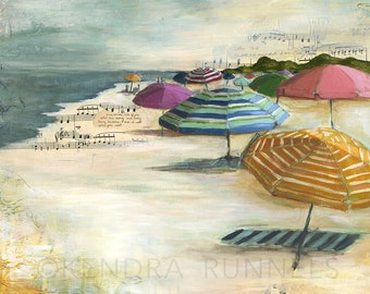 Beach Art, titled Finding Rest, Beach Art Print, Beach House Decor