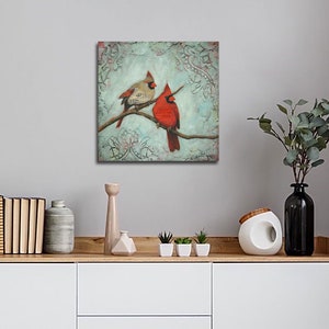 Shadow of Your Wings Limited Edition Giclée, Cardinal Painting image 4