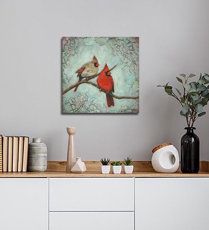 Shadow of Your Wings Limited Edition Giclée, Cardinal Painting image 4