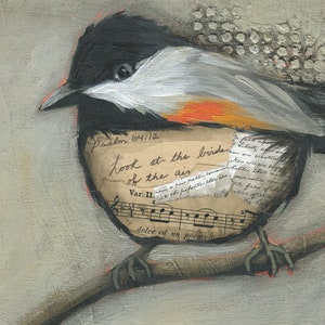 Three Chickadees, Limited Edition Giclée on Paper image 2