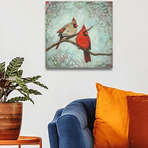 Shadow of Your Wings Limited Edition Giclée, Cardinal Painting image 5