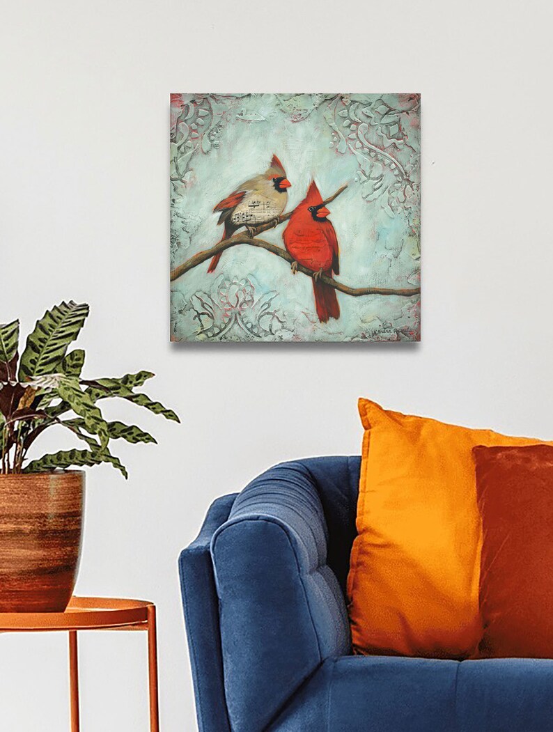 Shadow of Your Wings Limited Edition Giclée, Cardinal Painting image 5