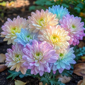 Rainbow Chrysanthemum Seeds | Magical Multicolor Flower for Garden & Pots | Easy Grow, Rare Color Mix