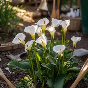 White Calla Lily Seeds | Pure White Flowers for Garden Pots and Bouquets | Easy to Grow Elegant Bloom