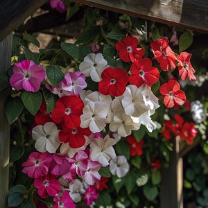Impatiens colori misti – Semi annuali facili da coltivare per fioriere ombreggiate, bordure e cesti appesi