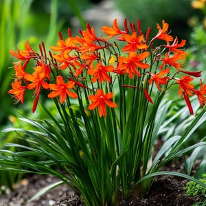 Crocosmia Flower Seeds | Bright Flame-Colored Blooms for Borders & Bouquets | Easy Perennial
