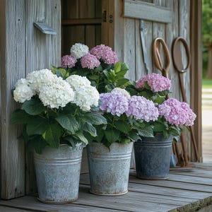 Hydrangea Mixed Color Seeds – Hardy, Long-Blooming Shrubs with Blue, Pink & Violet Flowers