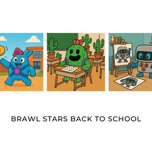 Brawl Stars Graphic - Back to School Fun