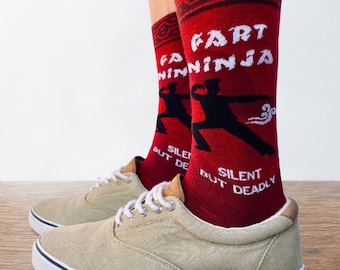 Fart Ninja Men’s Crew Socks