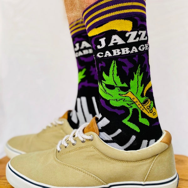Jazz Cabbage Men’s Crew Socks