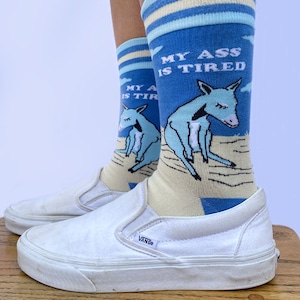 My Ass is Tired Women’s Crew Socks