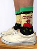 Devils Lettuce Men’s Crew Socks - Men’s Socks, Funny Socks, Unique Socks, Cotton Socks, Comfy Socks 