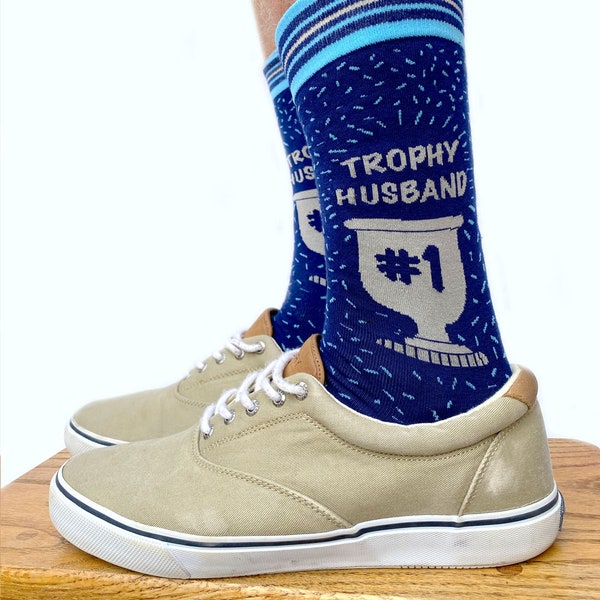 Trophy Husband Men’s Crew Socks