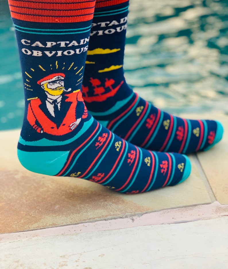 Captain Obvious Men\u2019s Crew Socks