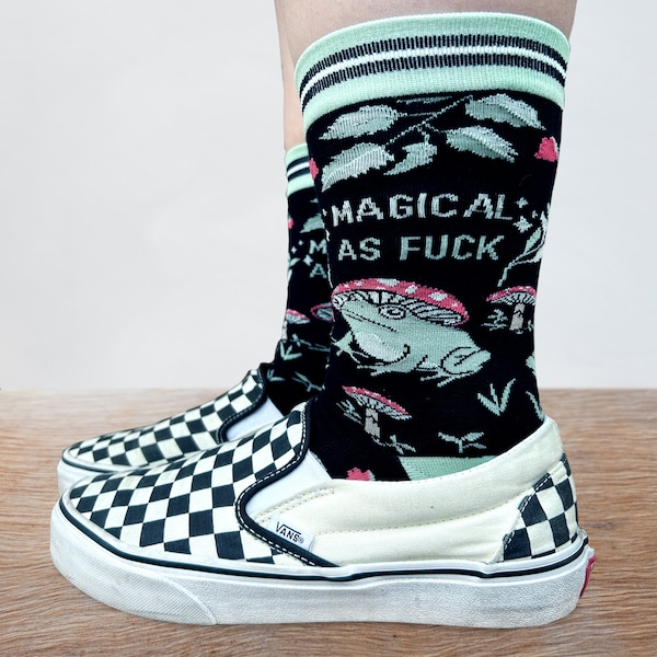 Magical As Fuck Womens Crew Socks
