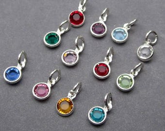birthstone charms etsy
