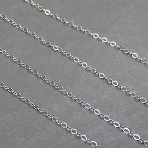 Cadena de collar de plata esterlina, cadena de colgante de collar intercambiable de peso medio, cadena de 16 pulgadas, cadena de 18 pulgadas, regalo para ella menor de 20 años