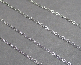Cadena de collar de plata esterlina, cadena de colgante de collar intercambiable de peso medio, cadena de 16 pulgadas, cadena de 18 pulgadas, regalo para ella menor de 20 años