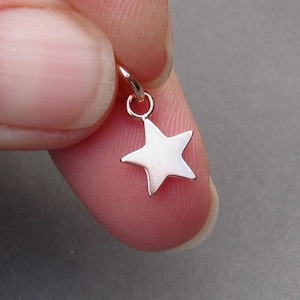 Rose Gold Star Charm for Necklaces, Earrings, Anklets and Bracelets Necklace Pendant, Star Celestial Jewelry, Gift for Her