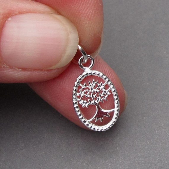 Sterling Silver Tree of Life Necklace Charm, Bracelet Charm, Tree of Life  Necklace Pendant, Gift for Mom, Family Tree Jewelry