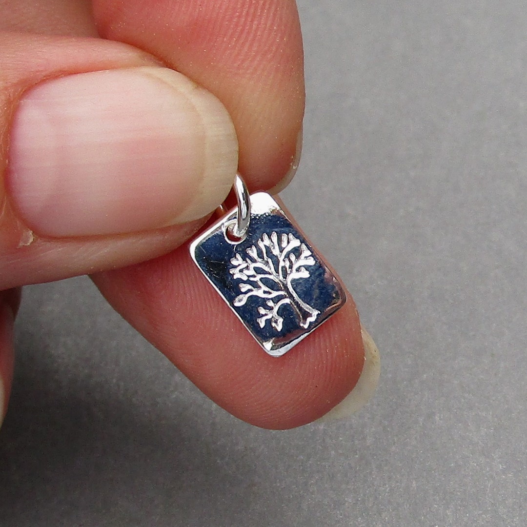 Sterling Silver Tree of Life Charm Pendant for Necklaces, Earrings and ...