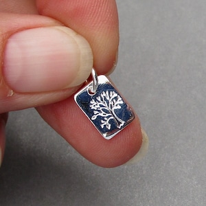 Sterling Silver Tree of Life Charm for Necklaces, Earrings and Bracelets, Tree of Life Necklace Pendant, Gift for Mom, Family Tree Jewelry