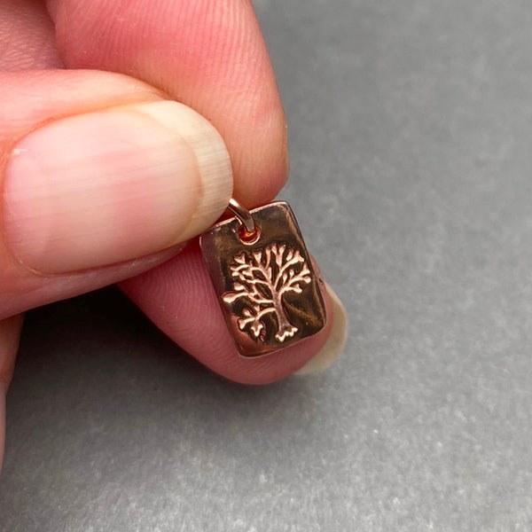 Rose Gold Tree of Life Necklace Charm, Bracelet Charm, Tree of Life Necklace Pendant, Gift for Mom, Family Tree Jewelry, Mother's Day Gift