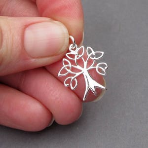 Levensboom sterlingzilveren bedelhanger voor ketting en armband, cadeau voor moeder en grootmoeder