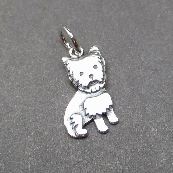 Dog Breed - Yorkshire Terrier Charm Sterling Silver Dog Breed - Yorkshire Terrier Charm Sterling Silver