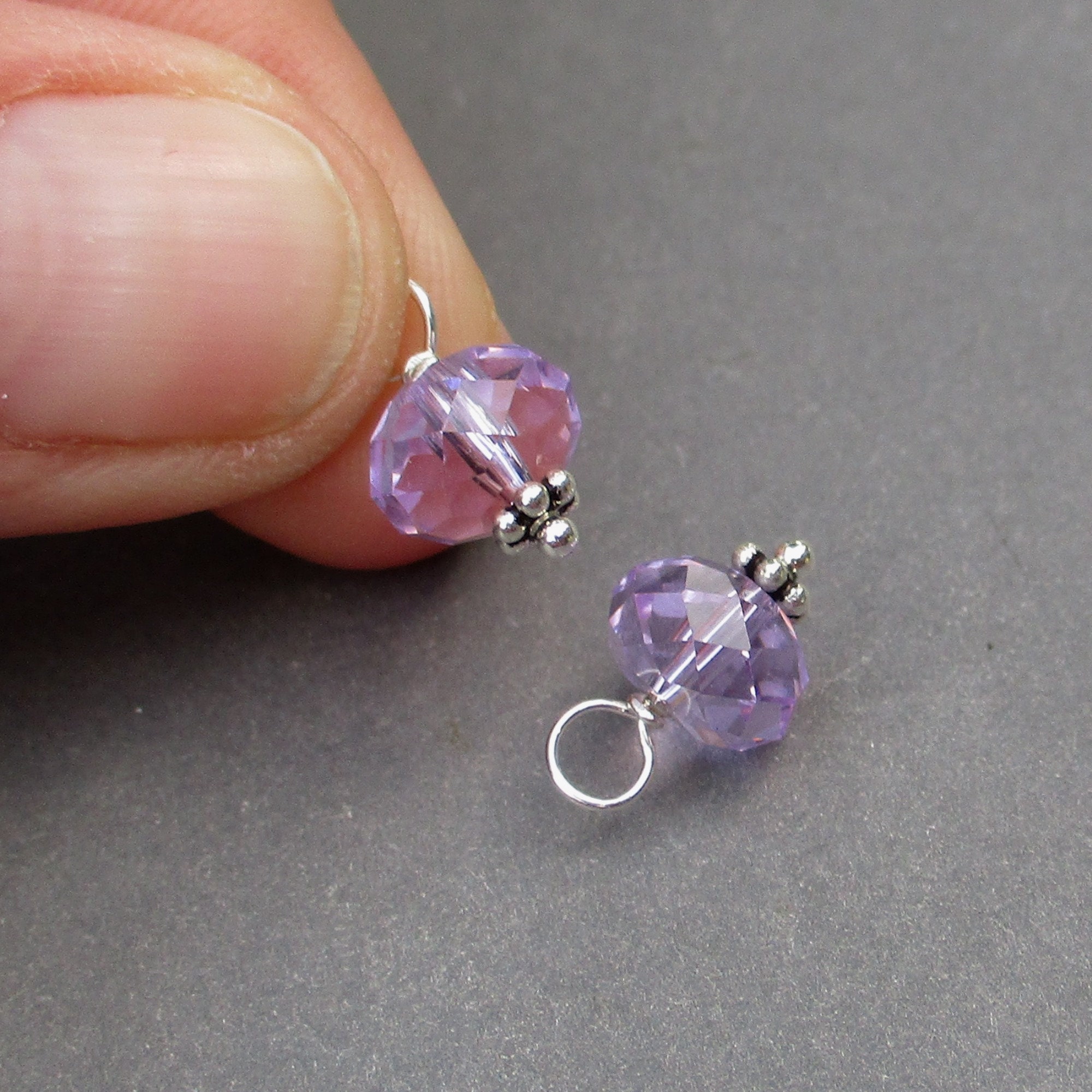 Sterling Silver Add On Birthstone Crystal Charm – Purple Wyvern Jewels