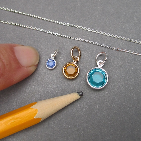 Tiny 2024 birthstone charms