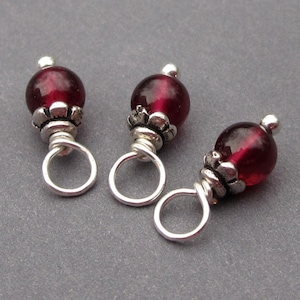 925 Sterling Silber Edelstein-Anhänger für Halsketten, Armbänder und Ohrringe
