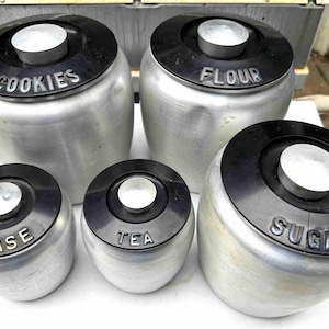 Kromex Aluminum Cookie Jar - Etsy