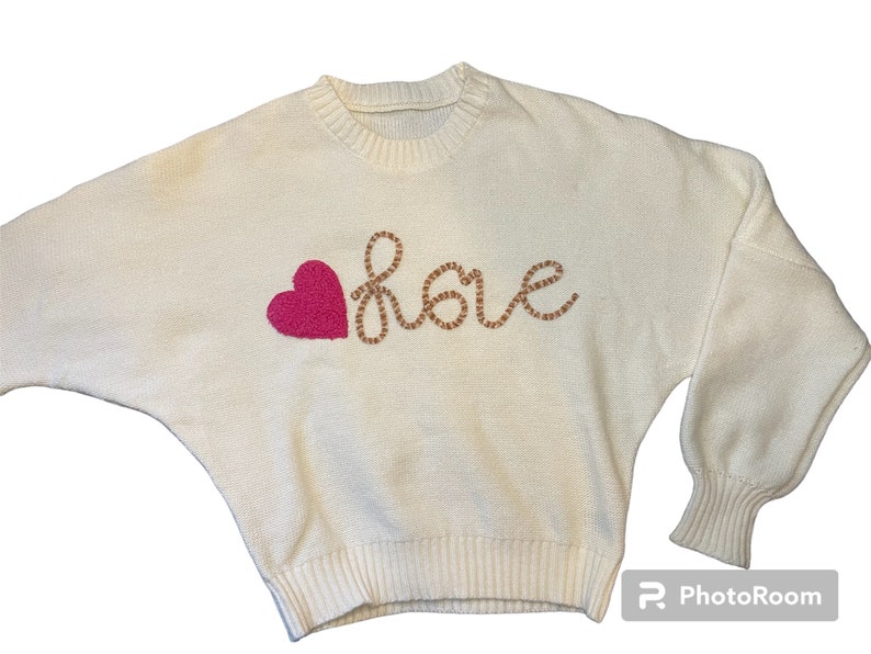 Valentine's Sweater, Love Sweater, Heart Sweater , Womens Valentine ...