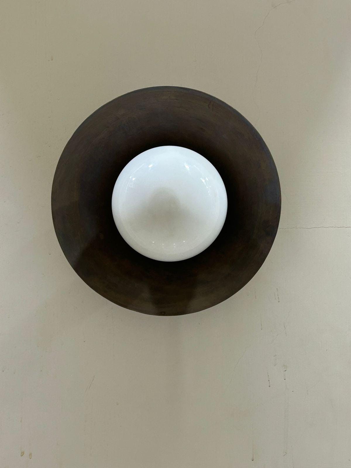 Beautiful Raw Brass Mid-Century Wall Sconce – Vanity or Hallway Light