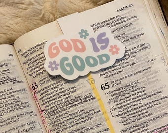 God Is Good Magnetic Bookmark | Christian Gift for Book Lovers