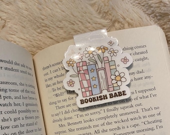 Magnetic Bookmarks | Aesthetic Bookmarks | Cute Bookmarks | Bookish Babe Bookmark | Book Lover | Flower Bookmark | True Crime Bookmark