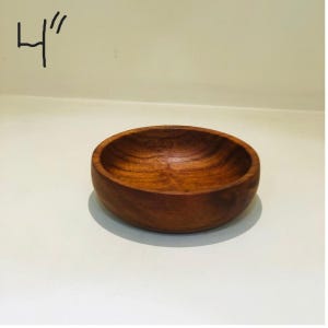 Handcrafted Acacia Wood Bowl – Rustic Serving, Salad, Snack, Decorative Bowl – Eco-Friendly Kitchenware, Natural Wooden Home Décor