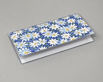 Copertina per libretto degli assegni Daisy Blue