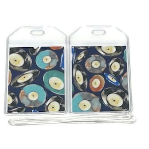 Étiquettes à bagage Lot de 2 disques vinyle